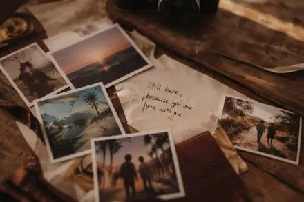 A printed photograph from the material